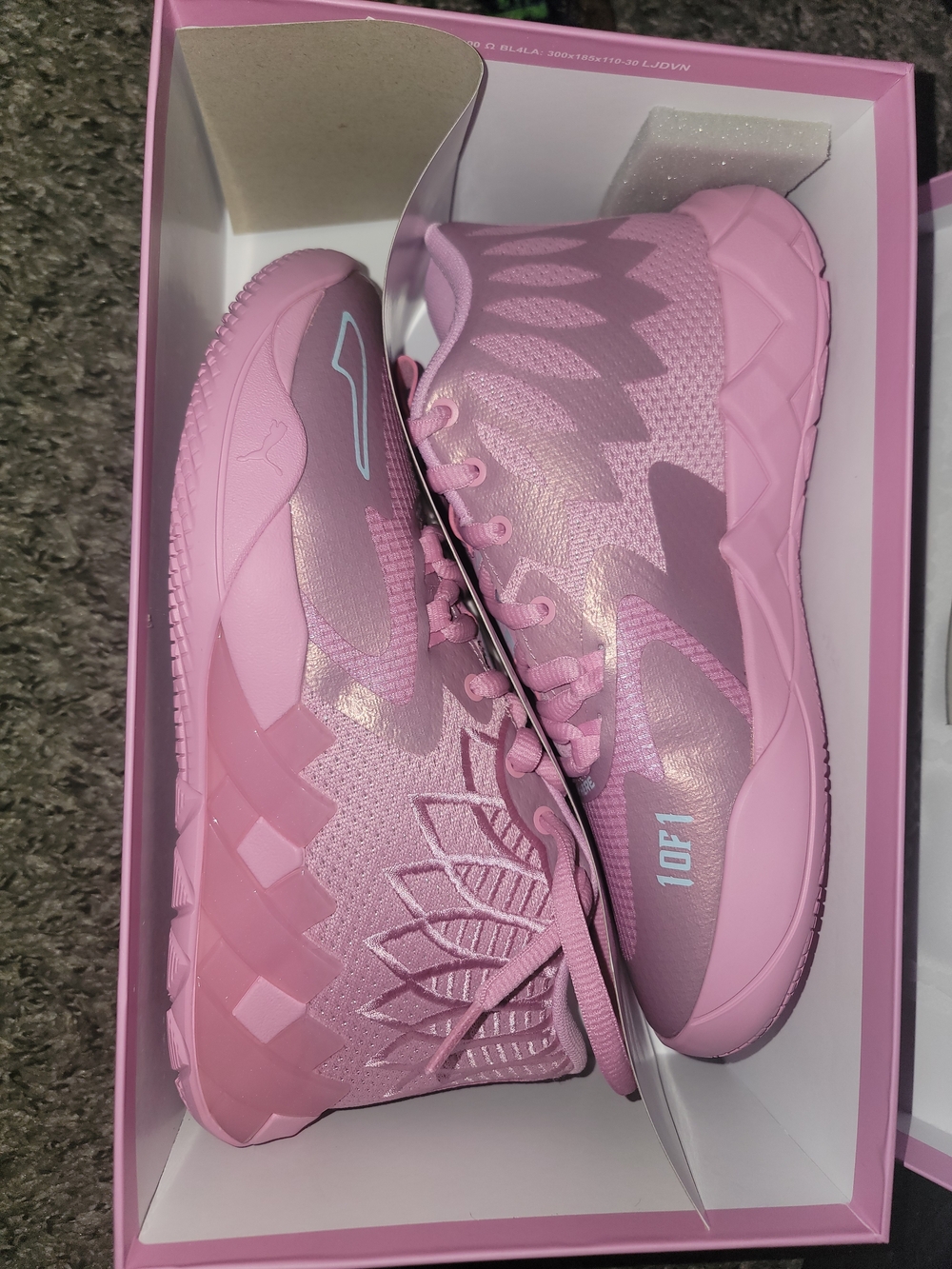 Puma Lilac Shoe Box with Light Aqua Accent